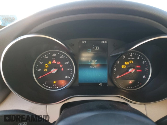 2020 Mercedes-Benz C 300 with VIN W1KWK8EB9LF983961, listed as a Copart auction lot 44420665 with 21,421 mi miles and Salvage Title. Bid and sale history available at DreamBid. Image 9.