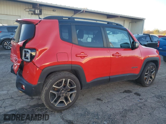 2019 Jeep Renegade Limited with VIN ZACNJAD14KPJ88057, listed as a Copart auction lot 80671894 with 44,609 mi miles and Salvage Title. Bid and sale history available at DreamBid. Image 3.