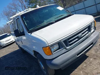 2006 Ford Econoline Cargo with VIN 1FTNE24L36HB19792, listed as a IAAI auction lot 41756578 with 198,127 mi miles and . Bid and sale history available at DreamBid. Image 1.