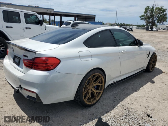 2017 BMW M4 with VIN WBS3R9C33HA014020, listed as a Copart auction lot 51743804 with 0 mi miles. Bid and sale history available at carsss.com. Image 3.