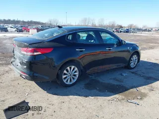 2018 Kia Optima S with VIN 5XXGT4L38JG268362, listed as a IAAI auction lot 41633956 with 79,347 mi miles and . Bid and sale history available at DreamBid. Image 4.