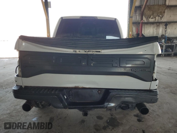 2017 Ford F-150 Raptor with VIN 1FTFW1RG6HFB54428, listed as a Copart auction lot 81089124 with 46,227 mi miles and Salvage Title. Bid and sale history available at carsss.com. Image 6.