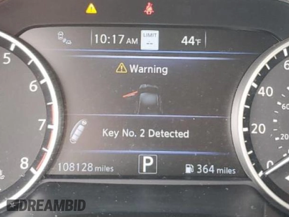 2020 Nissan Maxima SV with VIN 1N4AA6CV5LC362944, listed as a Copart auction lot 47292135 with 108,128 mi miles and Salvage Title. Bid and sale history available at carsss.com. Image 9.