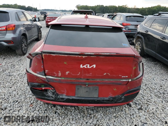 2022 Kia EV6 GT-Line with VIN KNDC44LA7N5027137, listed as a Copart auction lot 72660694 with 75,109 mi miles and Clean Title. Bid and sale history available at carsss.com. Image 6.