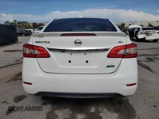 2014 Nissan Sentra SV with VIN 3N1AB7AP6EY255027, listed as a Copart auction lot 62513685 with 131,431 mi miles and Salvage title. Bid and sale history available at DreamBid. Image 6.