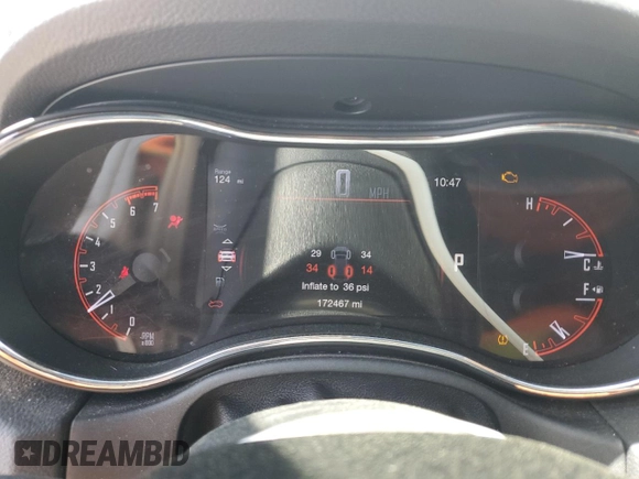 2017 Dodge Durango R/T with VIN 1C4SDHCT3HC610941, listed as a Copart auction lot 52391455 with 172,467 mi miles and Salvage Title. Bid and sale history available at carsss.com. Image 9.