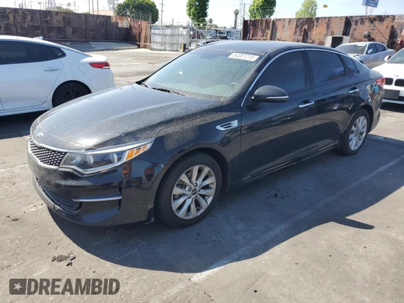 2016 Kia Optima EX with VIN 5XXGU4L35GG066570, listed as a Copart auction lot 54387215 with 98,657 mi miles and Clean Title. Bid and sale history available at carsss.com. Image 1.