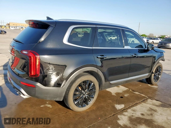 2022 Kia Telluride SX with VIN 5XYP54HC2NG292029, listed as a Copart auction lot 52113985 with 66,248 mi miles and Salvage title. Bid and sale history available at DreamBid. Image 3.