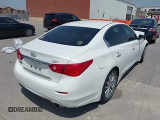 2014 Infiniti Q50 Premium z VIN JN1BV7AP8EM691683, wystawiony jako IAAI lot #42064258 z przebiegiem 146 805 mil mil oraz . Historia ofert i sprzedaży dostępna na DreamBid. Obrazek 4.