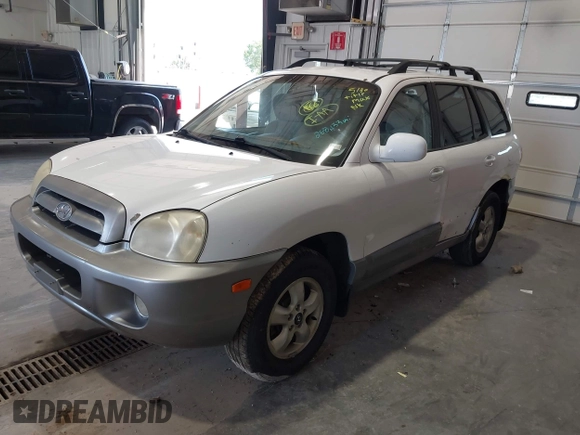 2006 Hyundai Santa Fe GLS with VIN KM8SC13D26U098773, listed as a IAAI auction lot 42382655 with 268,133 mi miles and . Bid and sale history available at DreamBid. Image 2.