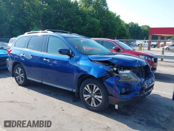 2018 Nissan Pathfinder S with VIN 5N1DR2MN7JC603788, listed as a IAAI auction lot 42462364 with 89,487 mi miles and . Bid and sale history available at DreamBid. Image 1.