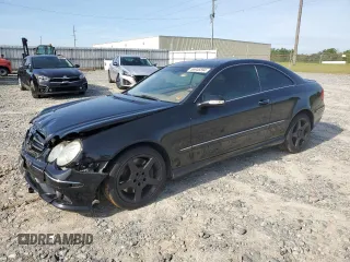 2006 Mercedes-Benz CLK 500 with VIN WDBTJ75J16F195745, listed as a Copart auction lot 56946894 with 239,874 mi miles and Salvage Title. Bid and sale history available at carsss.com. Image 1.