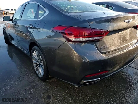2017 Genesis G80 3.8L with VIN KMHGN4JEXHU194277, listed as a Copart auction lot 89113925 with 55,519 mi miles and Salvage Title. Bid and sale history available at carsss.com. Image 13.