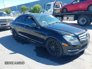 2012 Mercedes-Benz C 250 Sport with VIN WDDGF4HBXCA655040, listed as a IAAI auction lot 42238412 with 151,928 mi miles and . Bid and sale history available at DreamBid. Image 1.