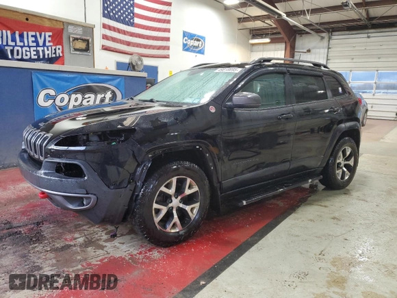 2017 Jeep Cherokee Trailhawk L Plus with VIN 1C4PJMBS9HD218394, listed as a Copart auction lot 49818695 with 73,863 mi miles and Salvage Title. Bid and sale history available at carsss.com. Image 1.