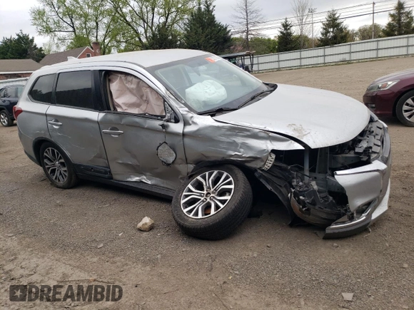 2018 Mitsubishi Outlander ES with VIN JA4AZ3A32JZ014056, listed as a Copart auction lot 53721885 with 75,336 mi miles and Salvage title. Bid and sale history available at DreamBid. Image 4.