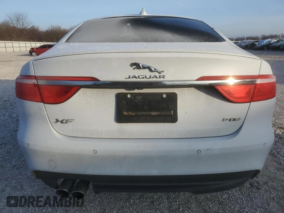 2017 Jaguar XF 20d Prestige with VIN SAJBE4BN3HCY46435, listed as a Copart auction lot 87249004 with 85,378 mi miles and Salvage Title. Bid and sale history available at carsss.com. Image 6.
