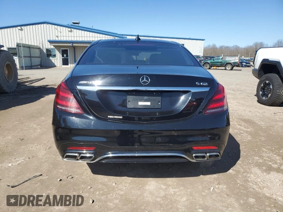 2018 Mercedes-Benz S 63 AMG with VIN WDDUG8JB0JA361449, listed as a Copart auction lot 50088175 with 41,420 mi miles and Salvage Title. Bid and sale history available at DreamBid. Image 6.