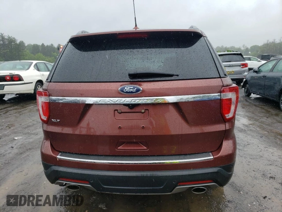 2018 Ford Explorer XLT with VIN 1FM5K7D80JGA52502, listed as a Copart auction lot 58669335 with 112,658 mi miles and Salvage title. Bid and sale history available at DreamBid. Image 6.