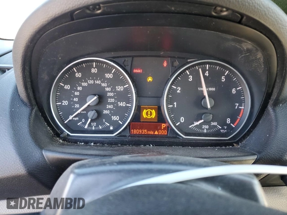 2008 BMW 1 Series 135i with VIN WBAUN93568VK40034, listed as a Copart auction lot 81903054 with 180,935 mi miles and Salvage title. Bid and sale history available at DreamBid. Image 9.