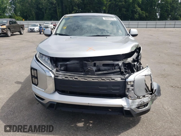 2020 Mitsubishi Outlander ES with VIN JA4AP3AU4LU021461, listed as a Copart auction lot 60863715 with 99,147 mi miles and Salvage title. Bid and sale history available at DreamBid. Image 5.