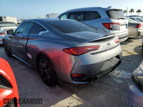 2020 Infiniti Q60 Luxe with VIN JN1EV7EK4LM340553, listed as a Copart auction lot 74669424 with Not Provided miles and Non Repairable. Bid and sale history available at carsss.com. Image 2.