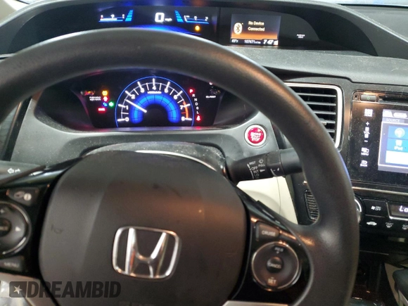 2015 Honda Civic EX z VIN 19XFB2F87FE013311, wystawiony jako Copart lot #51008855 z przebiegiem 107 471 mil mil oraz Szkoda całkowita • Salvage title. Historia ofert i sprzedaży dostępna na DreamBid. Obrazek 9.