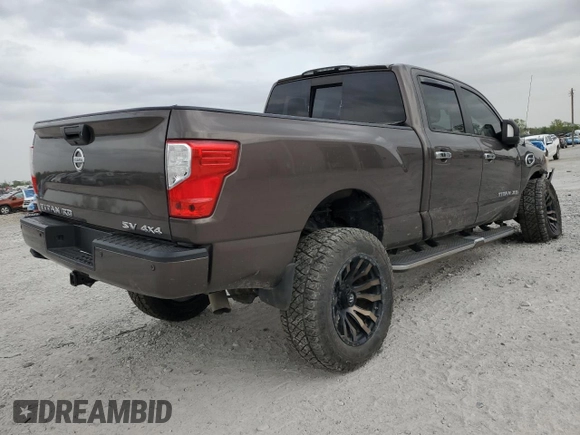 2017 Nissan Titan Platinum Reserve z VIN 1N6BA1F48HN513661, wystawiony jako Copart lot #53576075 z przebiegiem 93 430 mil mil oraz Szkoda całkowita • Salvage title. Historia ofert i sprzedaży dostępna na DreamBid. Obrazek 3.