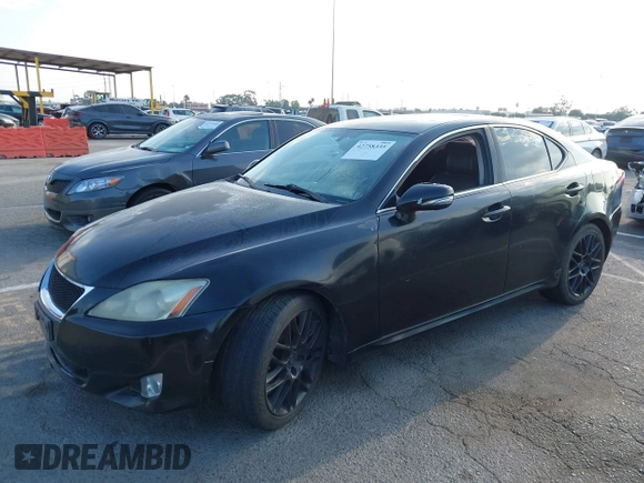 2006 Lexus IS 250 with VIN JTHBK262765004001, listed as a IAAI auction lot 42758335 with 190,474 mi miles and . Bid and sale history available at DreamBid. Image 2.