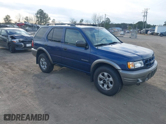 2002 Isuzu Rodeo S with VIN 4S2CK58W324306607, listed as a IAAI auction lot 41466742 with 158,540 mi miles and . Bid and sale history available at DreamBid. Image 1.