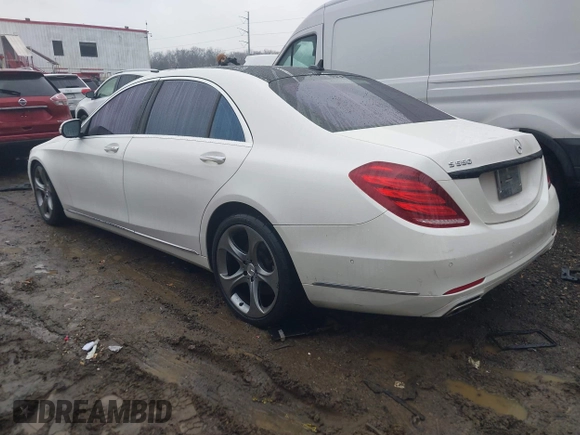 2014 Mercedes-Benz S-Class S 550 with VIN WDDUG8CBXEA052428, listed as a IAAI auction lot 41132291 with 1 mi miles. Bid and sale history available at carsss.com. Image 3.