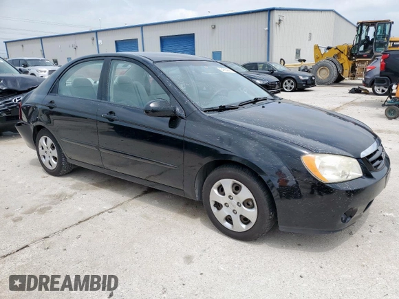 2006 Kia Spectra EX z VIN KNAFE121665281639, wystawiony jako Copart lot #54583825 z przebiegiem 121 167 mil mil oraz Szkoda całkowita • Salvage title. Historia ofert i sprzedaży dostępna na DreamBid. Obrazek 4.