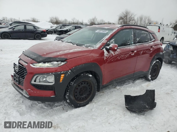 2018 Hyundai Kona SEL with VIN KM8K2CAA2JU105611, listed as a Copart auction lot 43071505 with 77,357 mi miles and Salvage Title. Bid and sale history available at carsss.com. Image 1.