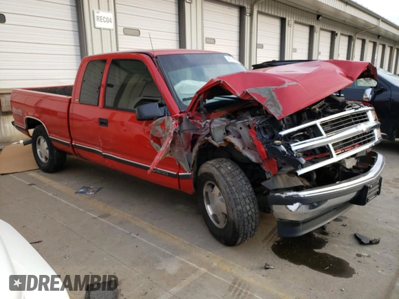 1997 Chevrolet Silverado 1500 with VIN 2GCEK19R4V1250361, listed as a Copart auction lot 48798925 with 90,193 mi miles and Salvage Title. Bid and sale history available at DreamBid. Image 4.