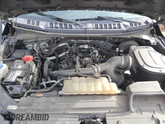 2019 Ford F-150 XL with VIN 1FTEW1CP3KKD68005, listed as a Copart auction lot 50599475 with 129,200 mi miles and Salvage Title. Bid and sale history available at carsss.com. Image 12.