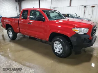 2022 Toyota Tacoma 4WD SR with VIN 3TYSX5EN5NT015558, listed as a Copart auction lot 49376505 with 26,462 mi miles and Salvage Title. Bid and sale history available at carsss.com. Image 4.