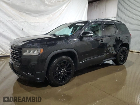 2023 GMC Acadia SLT with VIN 1GKKNULS3PZ259333, listed as a Copart auction lot 44587145 with 9,240 mi miles and Salvage Title. Bid and sale history available at DreamBid. Image 1.