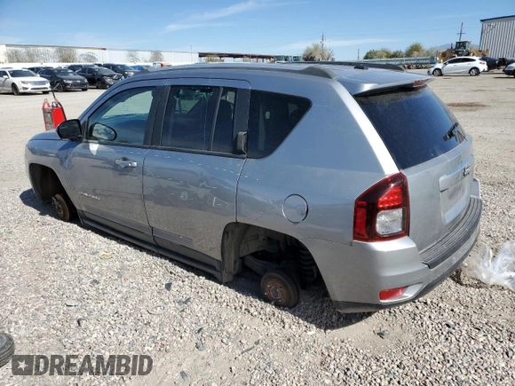 2017 Jeep Compass Sport with VIN 1C4NJCBA7HD123891, listed as a Copart auction lot 43081425 with 93,238 mi miles and Salvage Title. Bid and sale history available at carsss.com. Image 2.