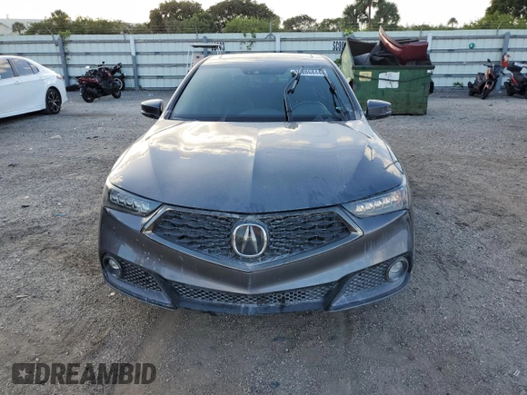 2020 Acura TLX w/A-Spec Pkg with VIN 19UUB3F69LA001401, listed as a Copart auction lot 80886844 with 0 mi miles and Salvage Title. Bid and sale history available at carsss.com. Image 5.