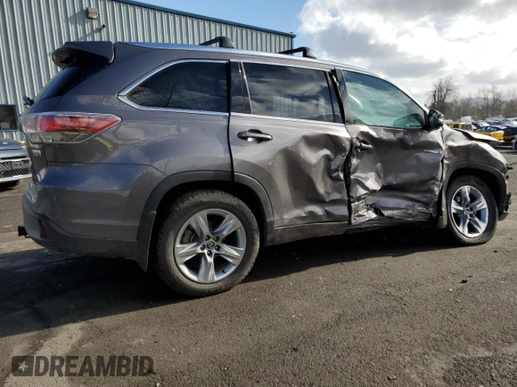 2016 Toyota Highlander Hybrid Limited with VIN 5TDDCRFH7GS020358, listed as a Copart auction lot 40569853 with 91,185 mi miles. Bid and sale history available at carsss.com. Image 3.