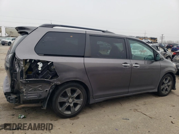 2016 Toyota Sienna SE with VIN 5TDXK3DCXGS738443, listed as a Copart auction lot 82042174 with 108,761 mi miles and Salvage title. Bid and sale history available at DreamBid. Image 3.