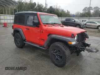 2021 Jeep Wrangler Sport with VIN 1C4GJXAG8MW788027, listed as a Copart auction lot 85940584 with 42,401 mi miles and Salvage Title. Bid and sale history available at DreamBid. Image 4.