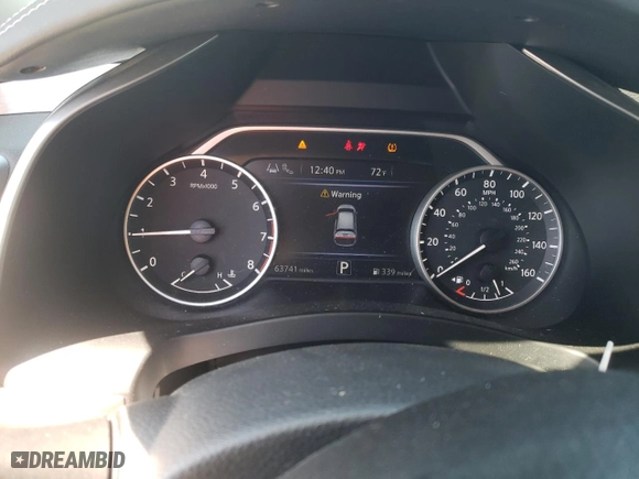 2020 Nissan Murano S with VIN 5N1AZ2AJ8LN121889, listed as a Copart auction lot 50667745 with 63,741 mi miles and Salvage Title. Bid and sale history available at carsss.com. Image 9.
