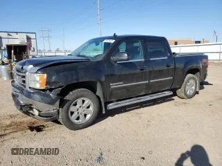 2013 GMC Sierra 1500 SLT with VIN 3GTP2WE73DG367638, listed as a Copart auction lot 52028535 with 140,086 mi miles and Salvage title. Bid and sale history available at DreamBid. Image 1.
