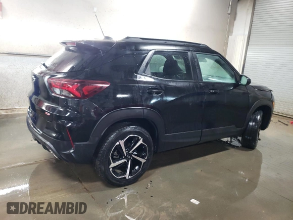 2022 Chevrolet TrailBlazer RS with VIN KL79MUSL9NB016829, listed as a Copart auction lot 88575735 with 36,932 mi miles and Salvage Title. Bid and sale history available at DreamBid. Image 3.