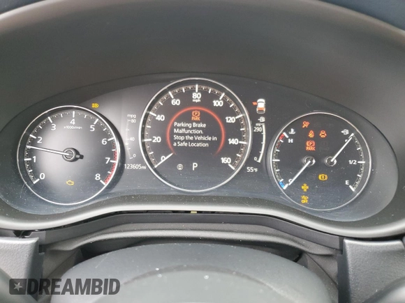 2020 Mazda CX-30 Select with VIN 3MVDMBCL2LM119689, listed as a Copart auction lot 53576185 with 123,605 mi miles and Salvage Title. Bid and sale history available at DreamBid. Image 9.