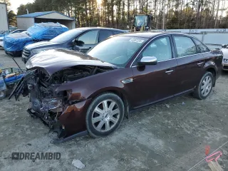 2009 Ford Taurus Limited with VIN 1FAHP28W49G111924, listed as a Copart auction lot 43807235 with 0 mi miles and Salvage Title. Bid and sale history available at carsss.com. Image 1.