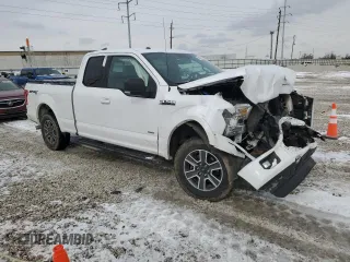 2016 Ford F-150 XLT with VIN 1FTFX1EG2GKF77712, listed as a Copart auction lot 45689545 with 211,303 mi miles and Salvage title. Bid and sale history available at DreamBid. Image 4.