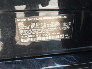 2019 BMW X5 xDrive40i with VIN 5UXCR6C57KLL08098, listed as a IAAI auction lot 41877557 with 52,980 mi miles and . Bid and sale history available at DreamBid. Image 9.