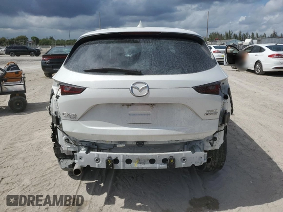 2023 Mazda CX-5 S Premium with VIN JM3KFBDM6P0146078, listed as a Copart auction lot 55654665 with 13,645 mi miles and Salvage Title. Bid and sale history available at DreamBid. Image 6.
